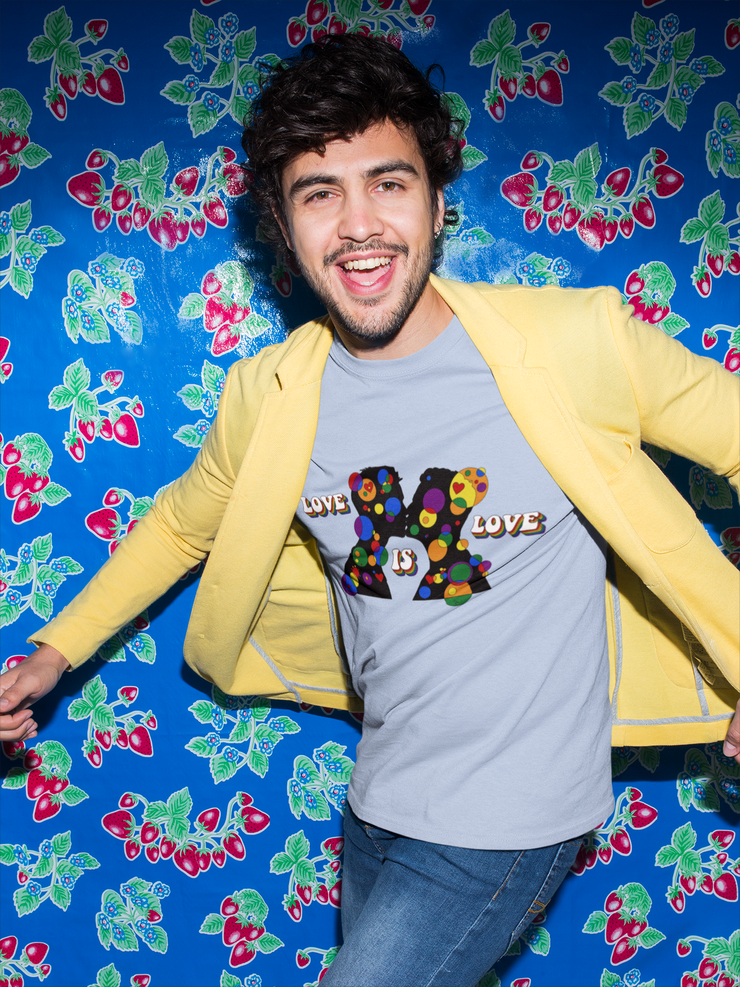 Men’s Geometric Pride Tee - Love is Love Edition