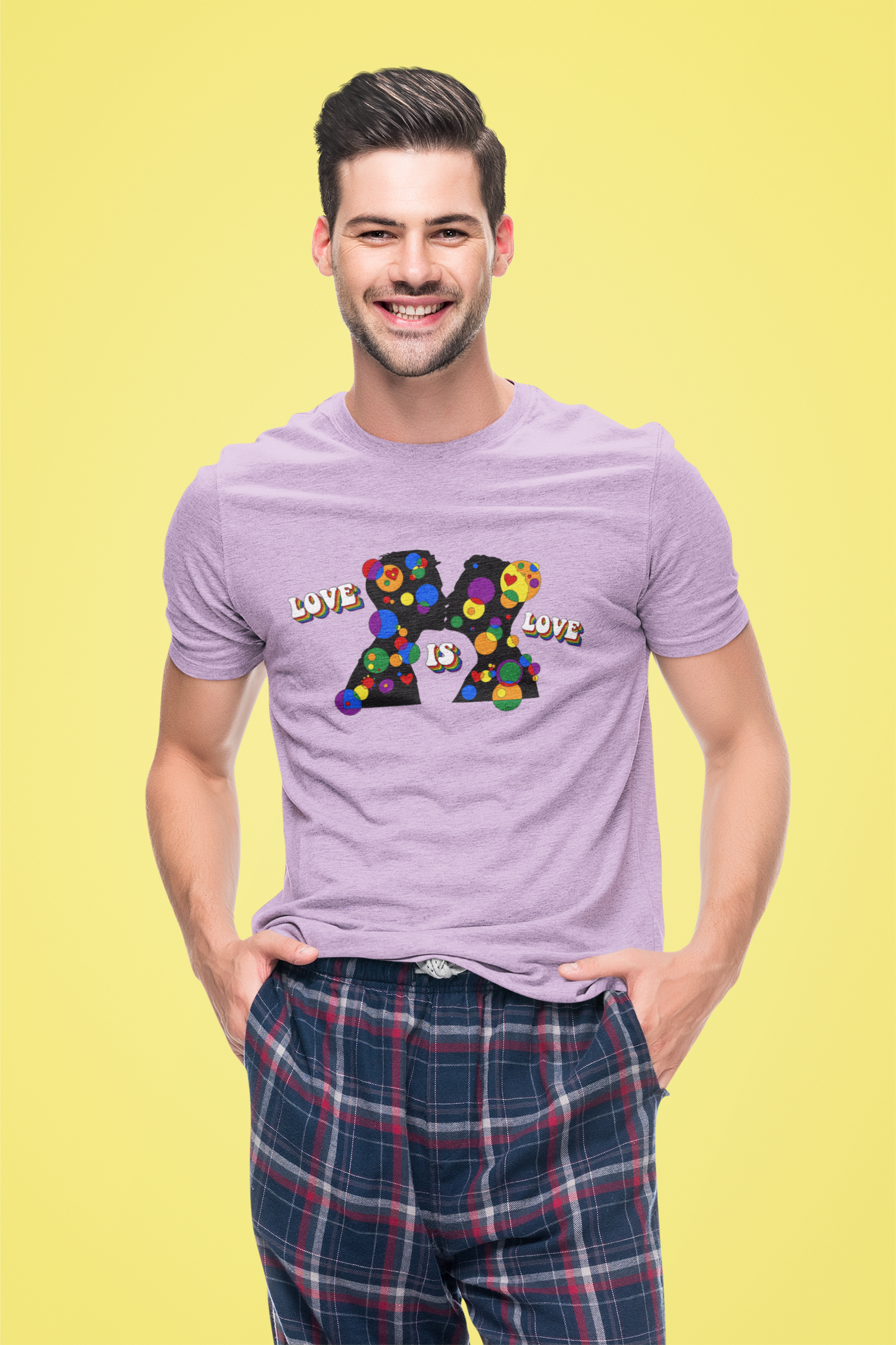 Men’s Geometric Pride Tee - Love is Love Edition