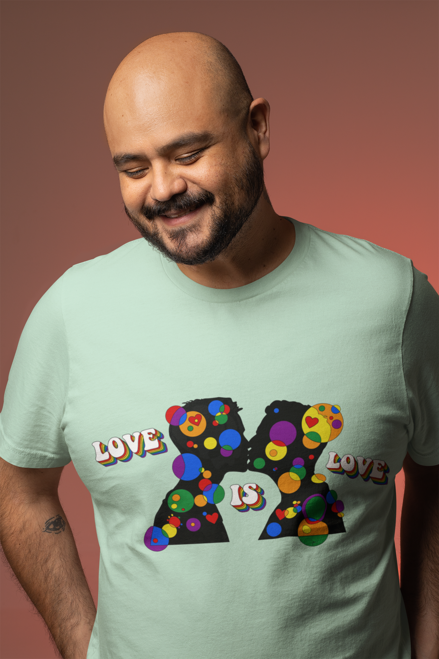 Men’s Geometric Pride Tee - Love is Love Edition