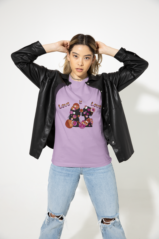 Women’s Geometric Pride Tee - Love is Love Edition