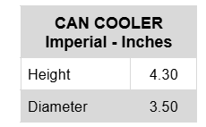 Can Cooler Community Classic (Front Logo Only - Plain Back)
