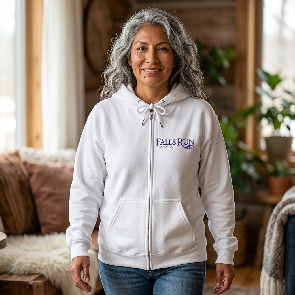 Full-Zip Hooded Sweatshirt Community Activities (Front Logo & Back Design)