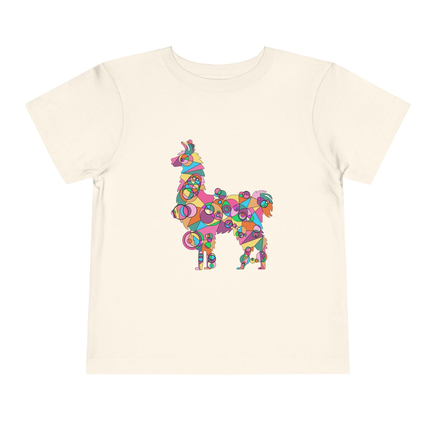 Toddler Unisex Geometric Llama Tee - Andean Joy Edition