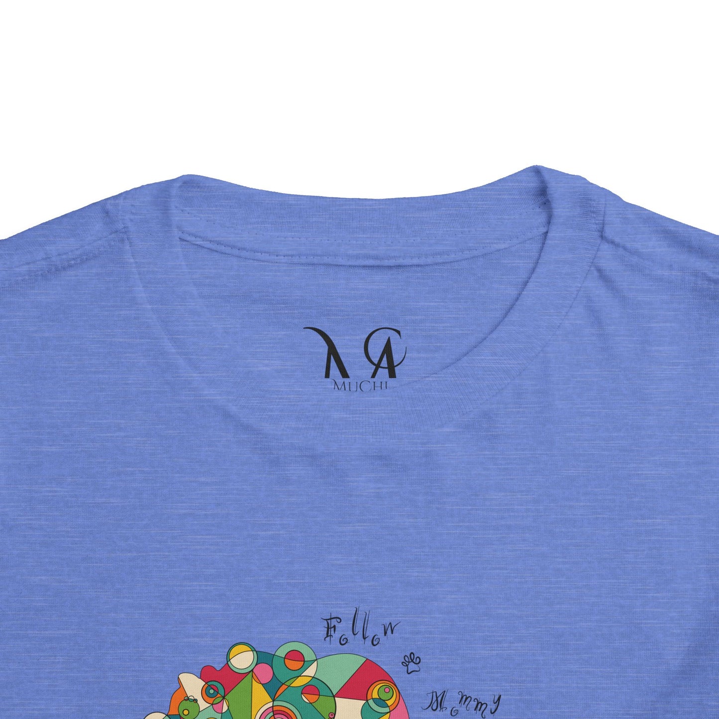 Toddler Unisex Geometric Bear Tee - Follow Mommy Edition