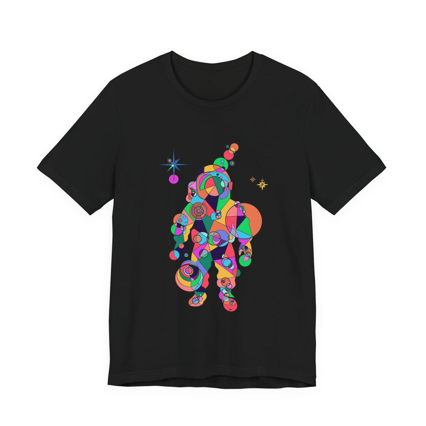Unisex Geometric Astronaut Tee – Cosmic Explorer Edition