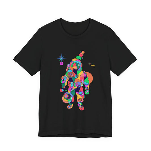 Unisex Geometric Astronaut Tee – Cosmic Explorer Edition
