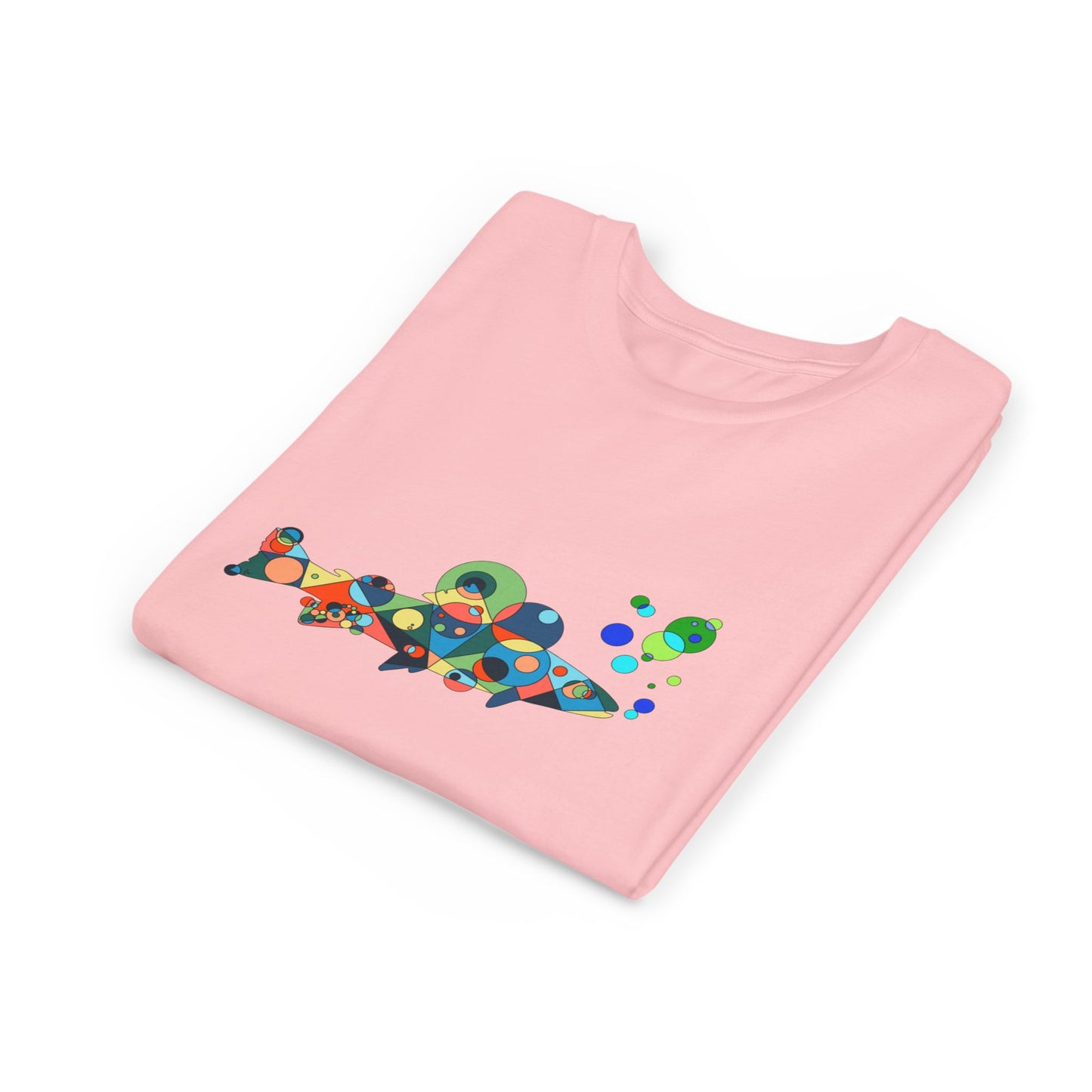 Youth Unisex Geometric Fish Tee - Aquatic Wonder Edition