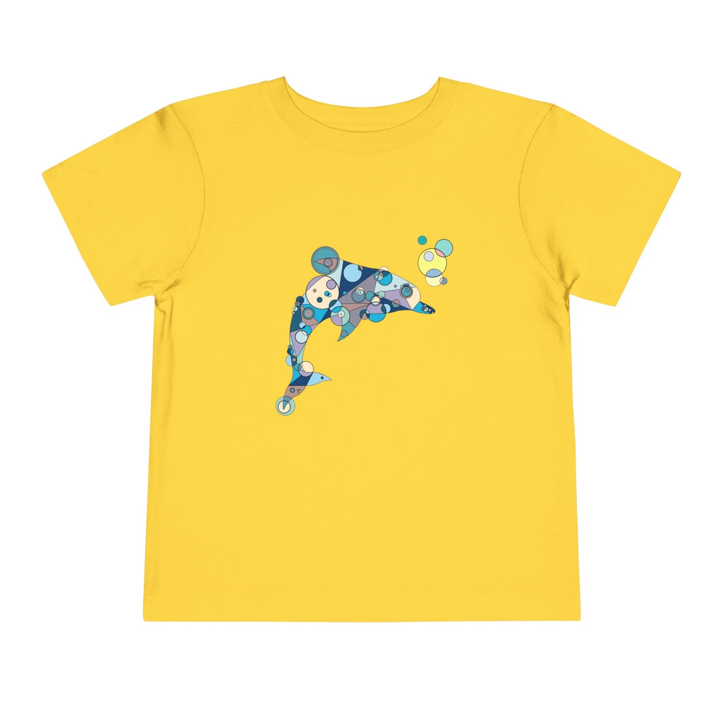 Toddler Unisex Geometric Dolphin Tee - Oceanic Wonder Edition