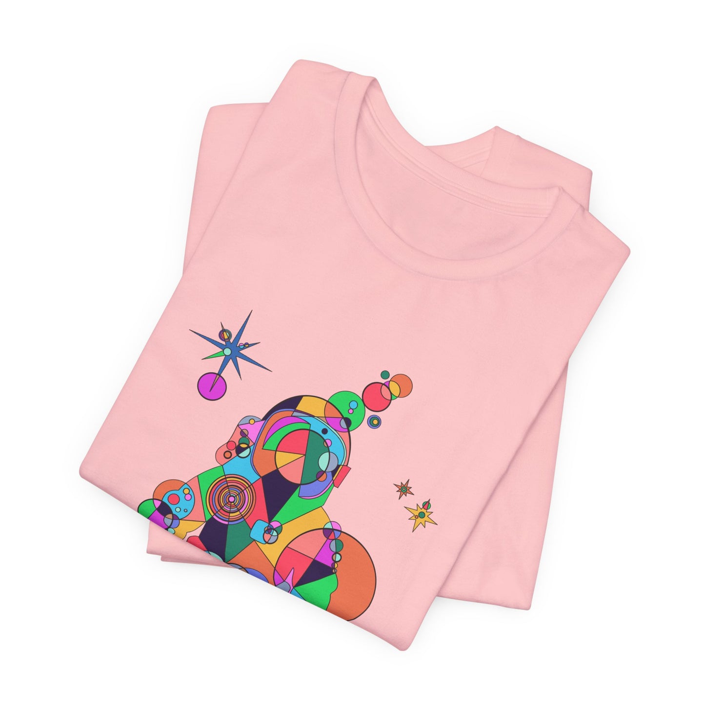 Unisex Geometric Astronaut Tee – Cosmic Explorer Edition