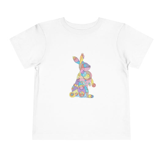 Toddler Unisex Geometric Bunny Tee - Pastel Wonder Edition