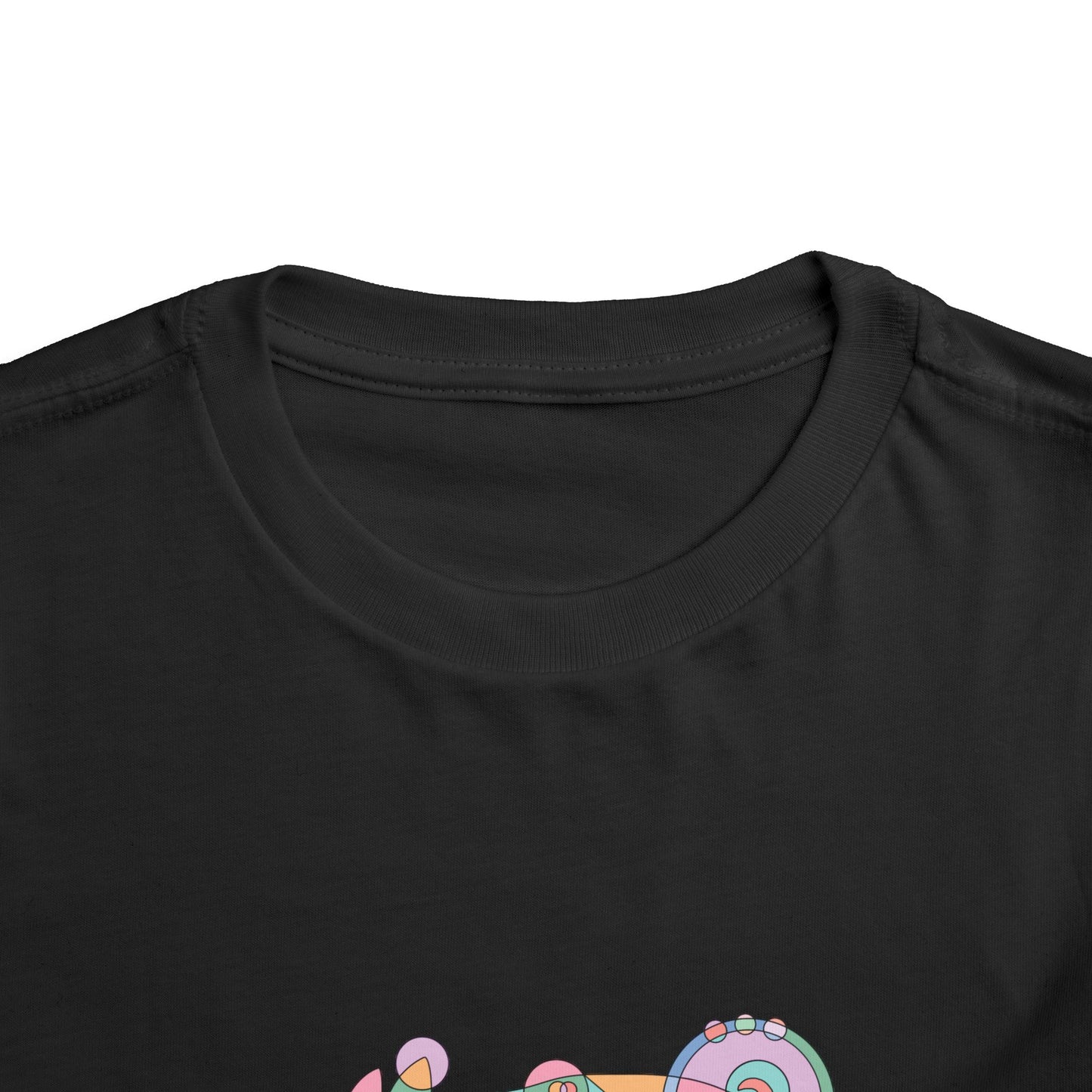 Toddler Unisex Geometric Pig Tee - Pastel Whimsy Edition