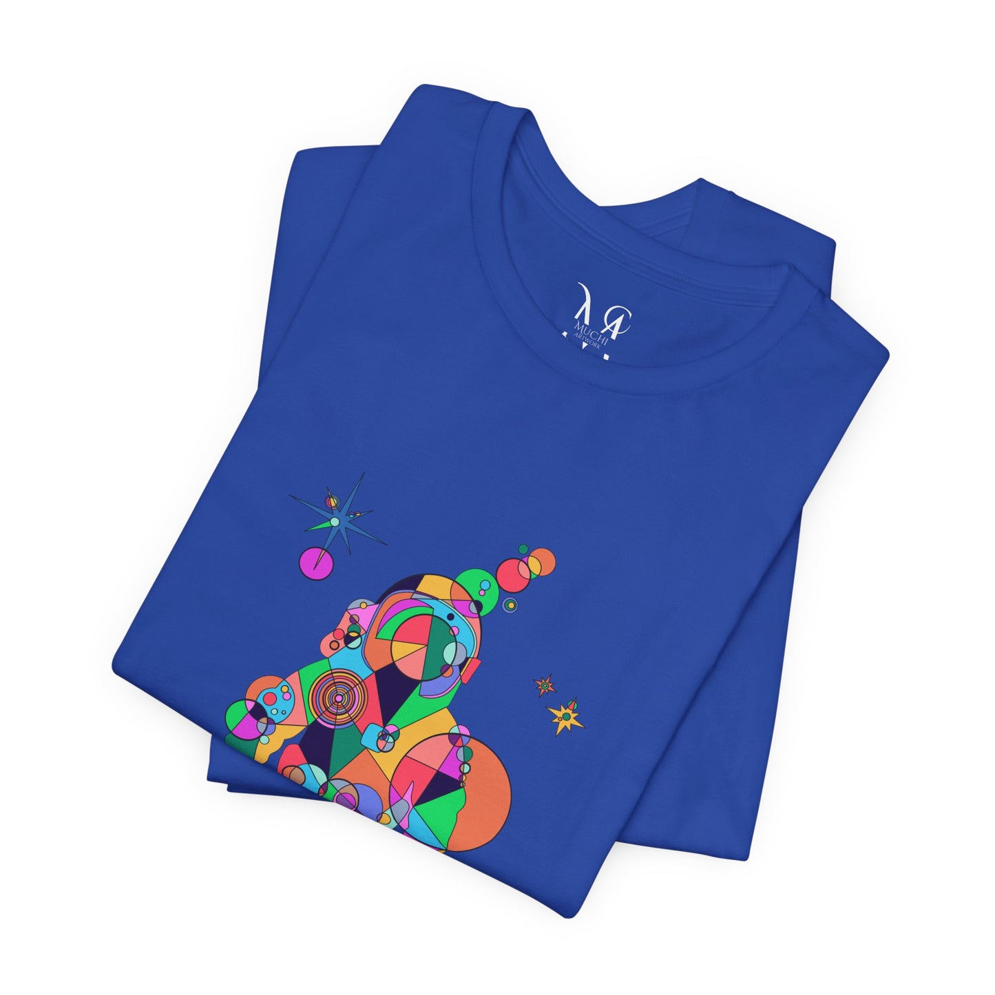 Unisex Geometric Astronaut Tee – Cosmic Explorer Edition