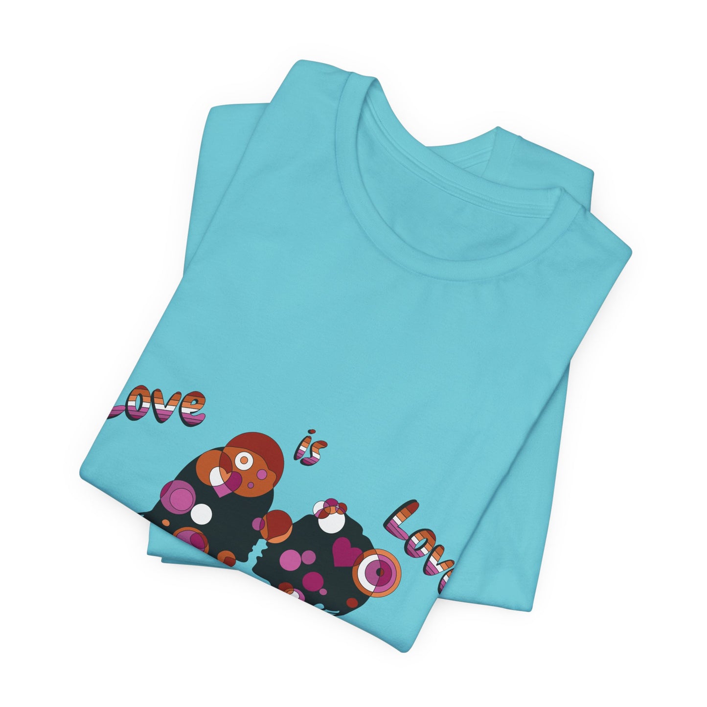 Women’s Geometric Pride Tee - Love is Love Edition