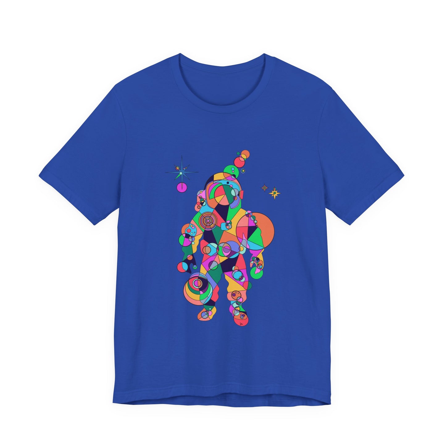 Unisex Geometric Astronaut Tee – Cosmic Explorer Edition