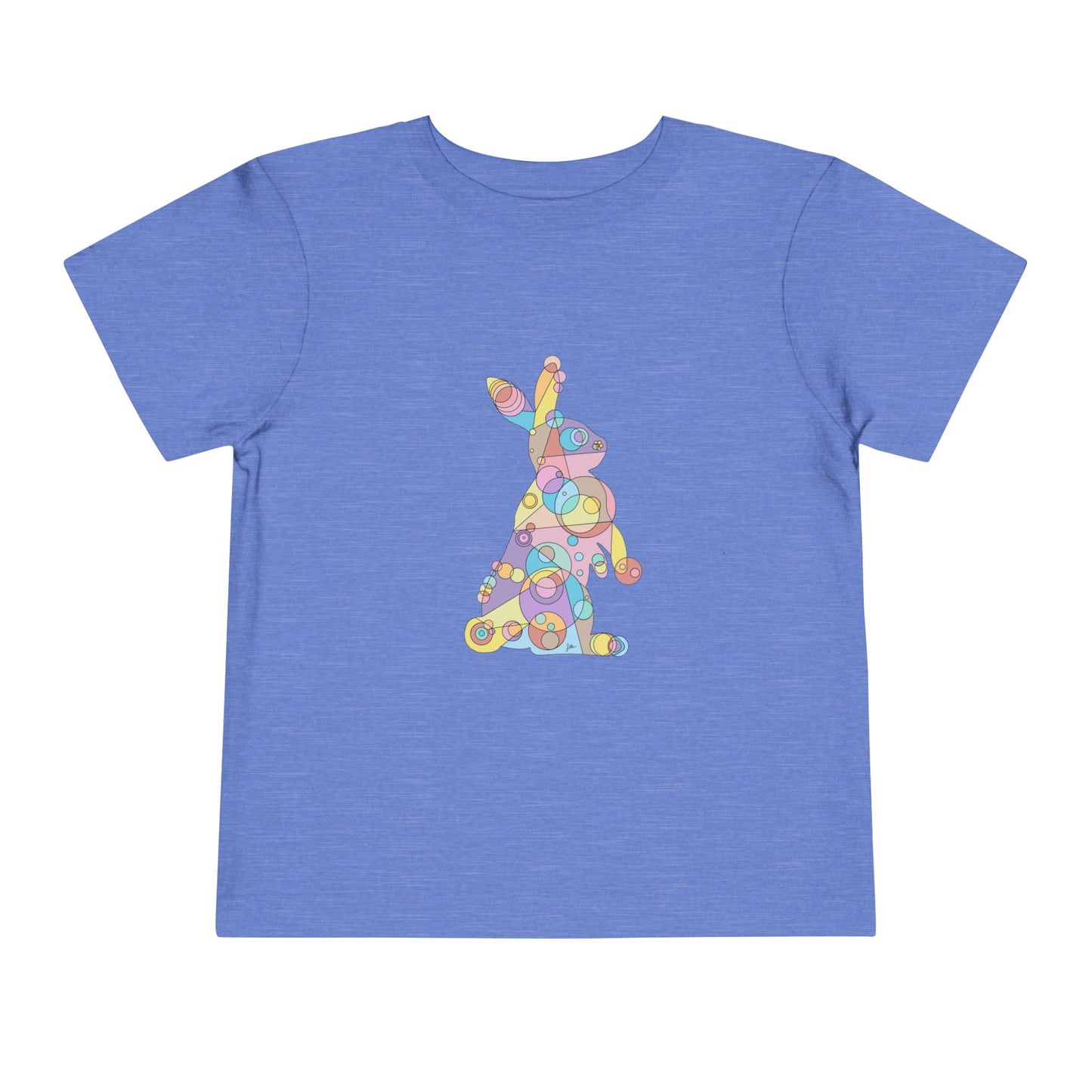 Toddler Unisex Geometric Bunny Tee - Pastel Wonder Edition