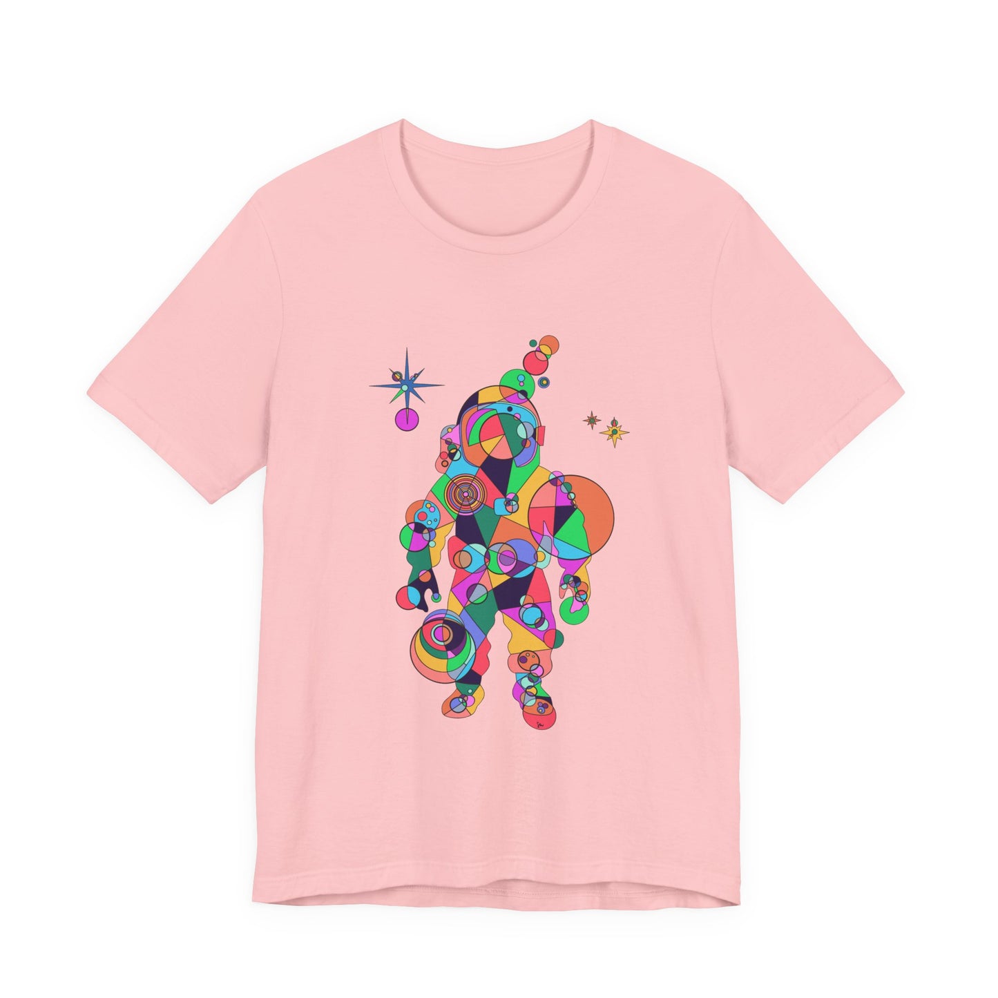 Unisex Geometric Astronaut Tee – Cosmic Explorer Edition
