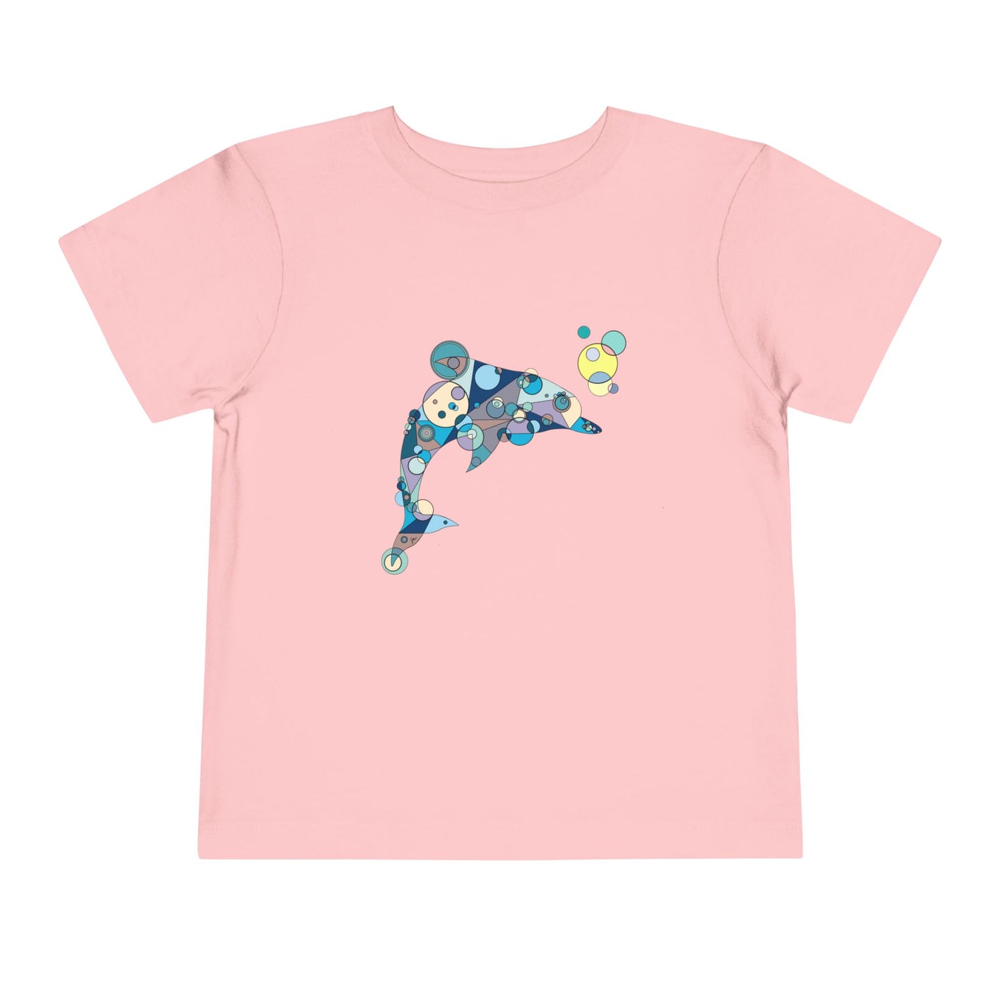 Toddler Unisex Geometric Dolphin Tee - Oceanic Wonder Edition
