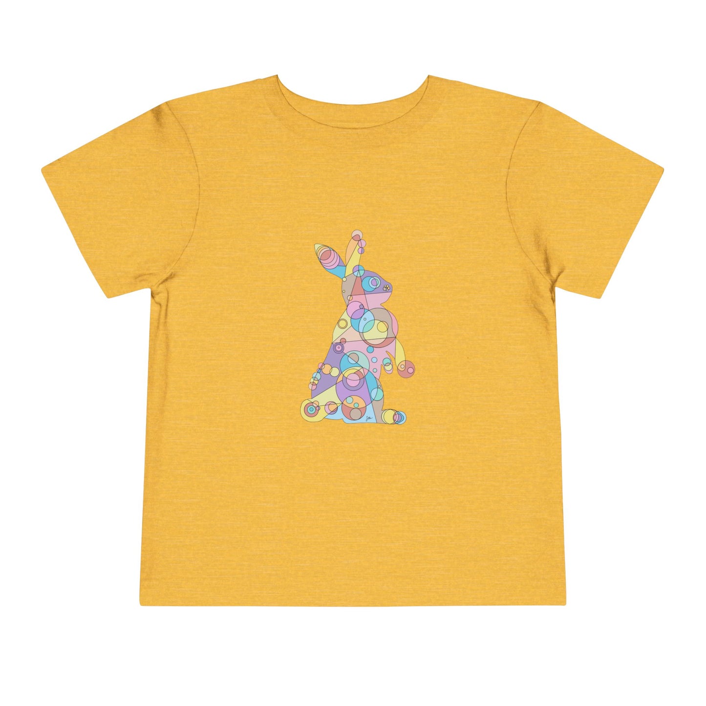 Toddler Unisex Geometric Bunny Tee - Pastel Wonder Edition