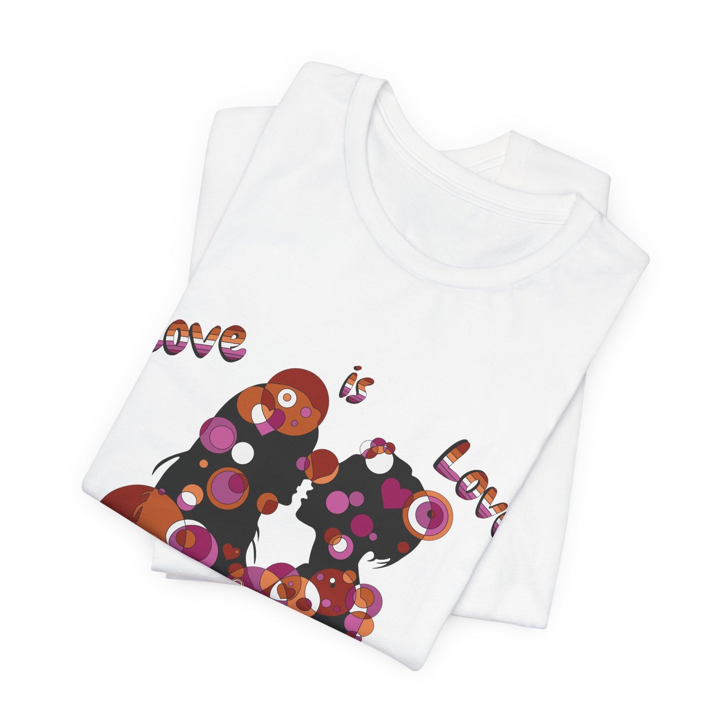 Women’s Geometric Pride Tee - Love is Love Edition