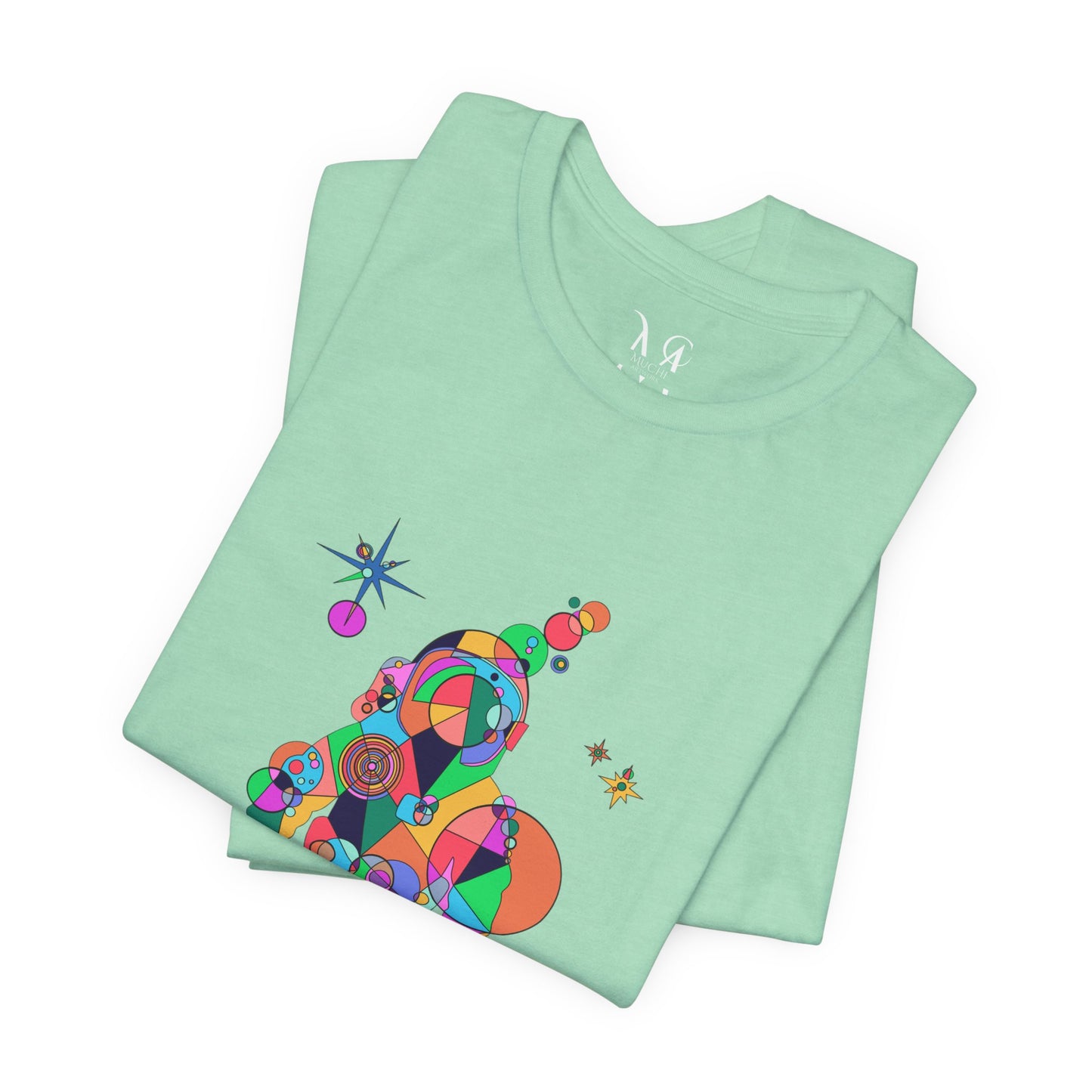 Unisex Geometric Astronaut Tee – Cosmic Explorer Edition