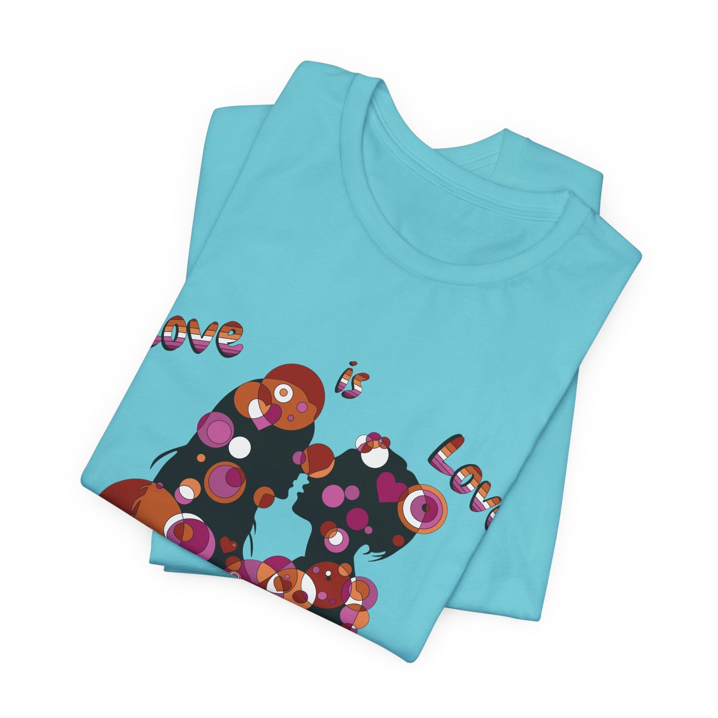 Women’s Geometric Pride Tee - Love is Love Edition