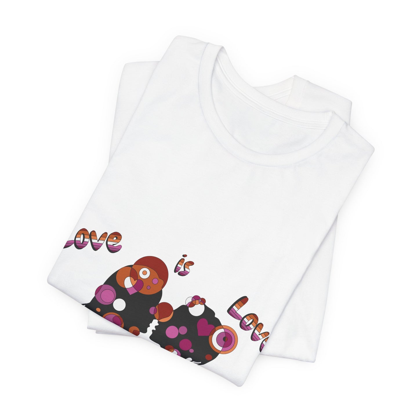 Women’s Geometric Pride Tee - Love is Love Edition