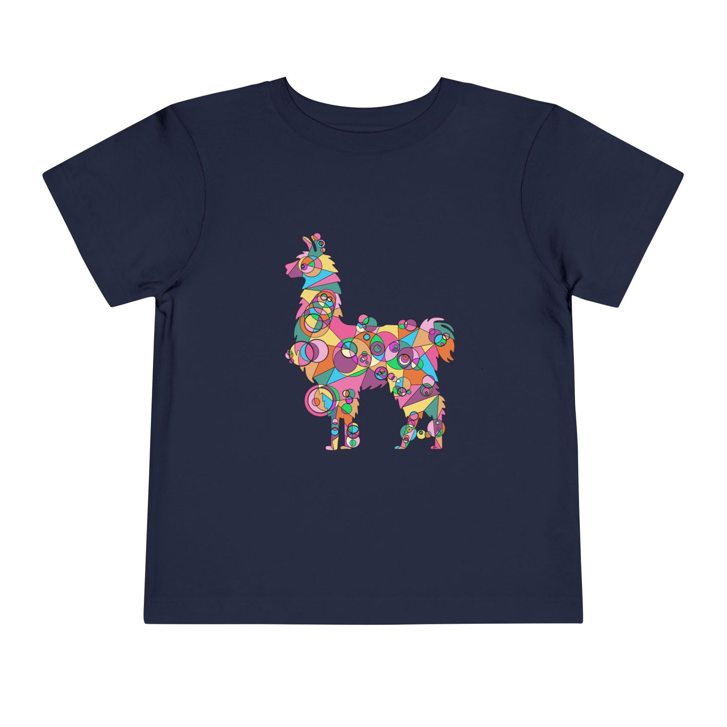 Toddler Unisex Geometric Llama Tee - Andean Joy Edition