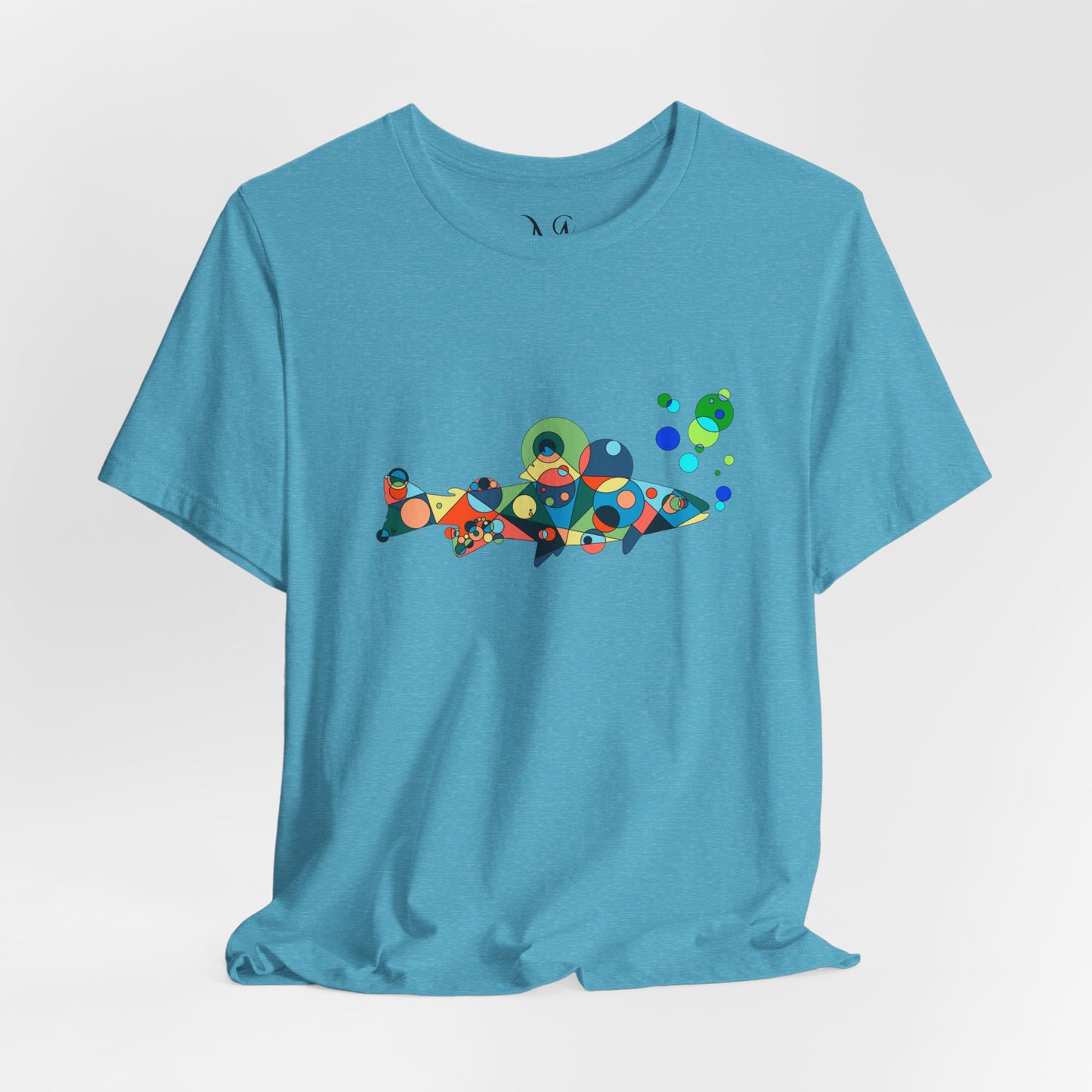 Unisex Geometric Fish Tee – Aquatic Wonder Edition