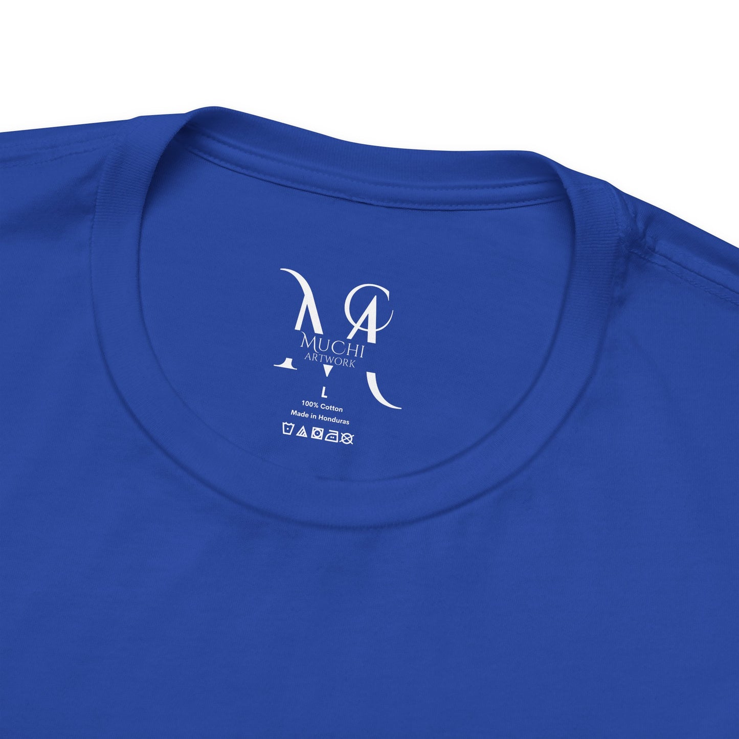 Unisex Tee Community Classic (Front Logo Only - Plain Back, Black & Blue)