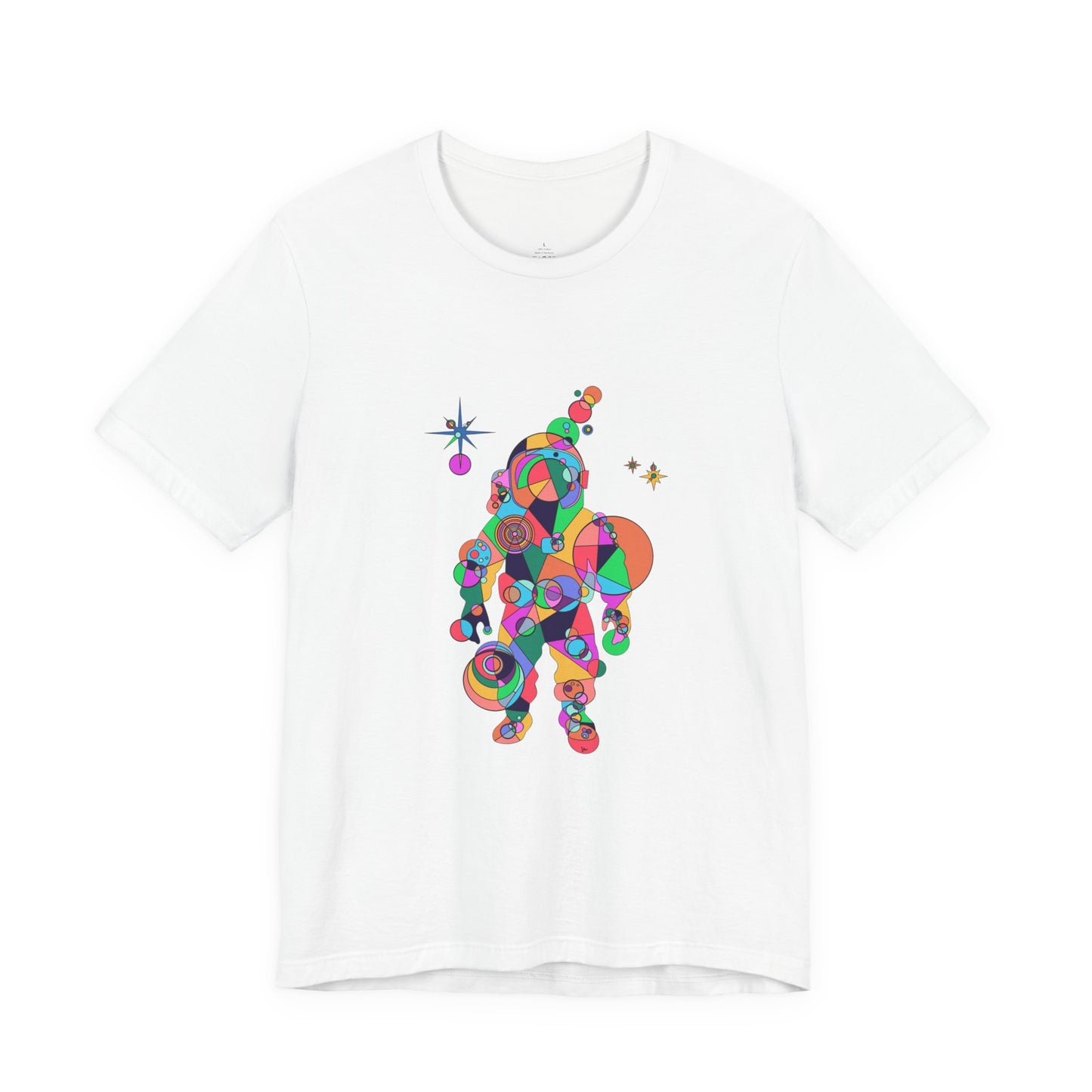 Unisex Geometric Astronaut Tee – Cosmic Explorer Edition