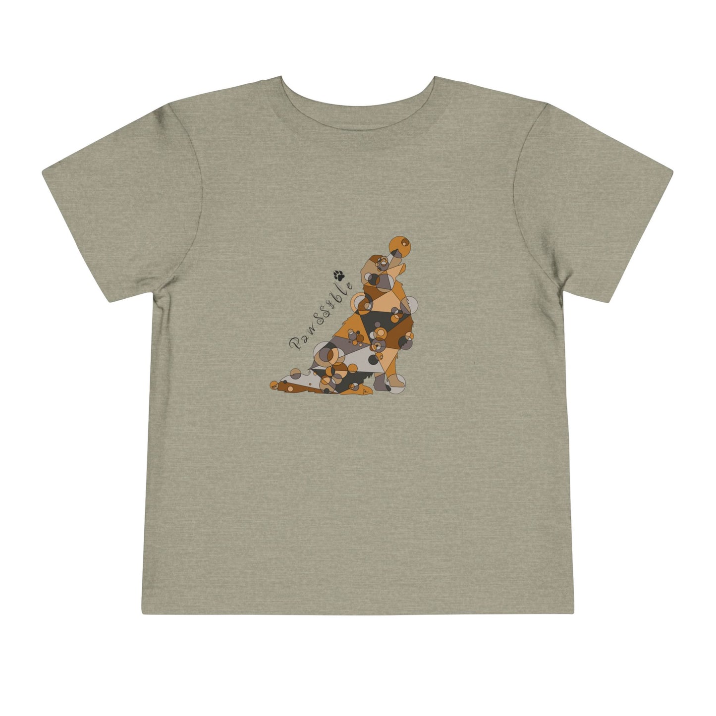 Toddler Unisex Geometric Dog Tee - Pawssible Edition