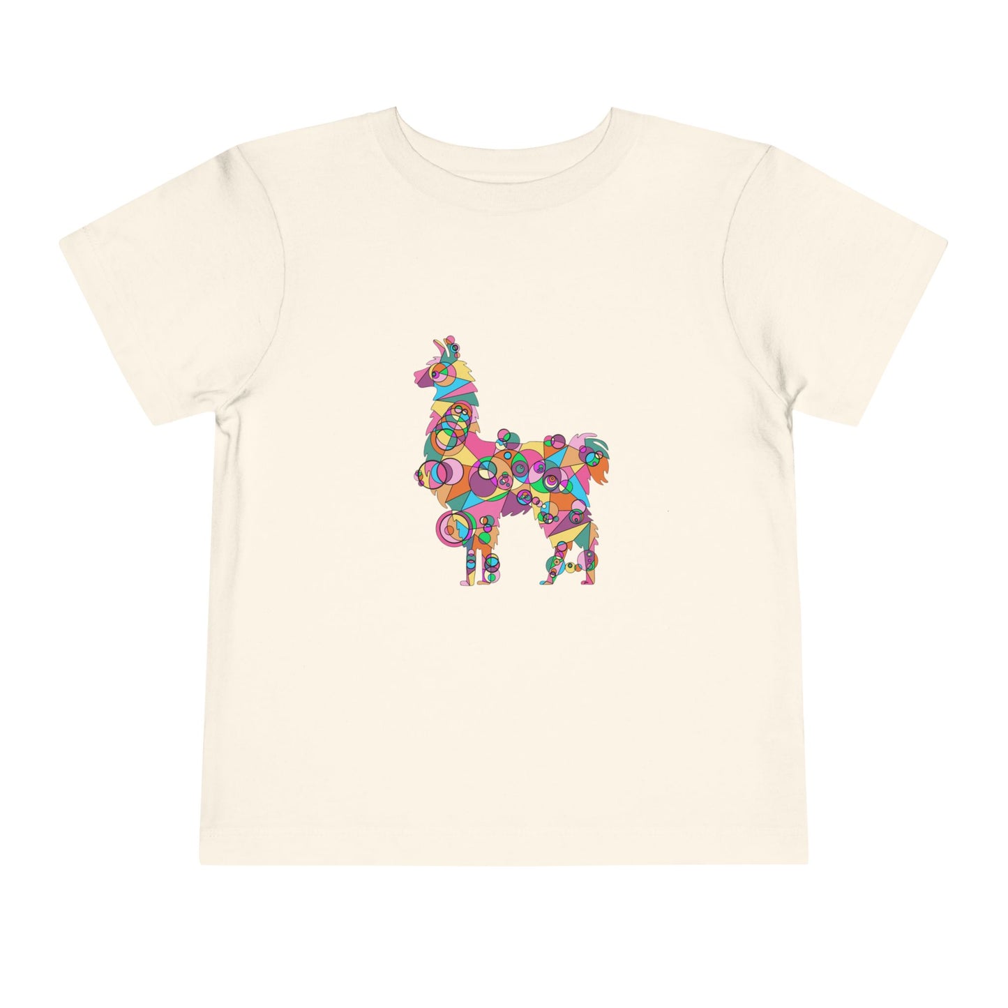 Toddler Unisex Geometric Llama Tee - Andean Joy Edition