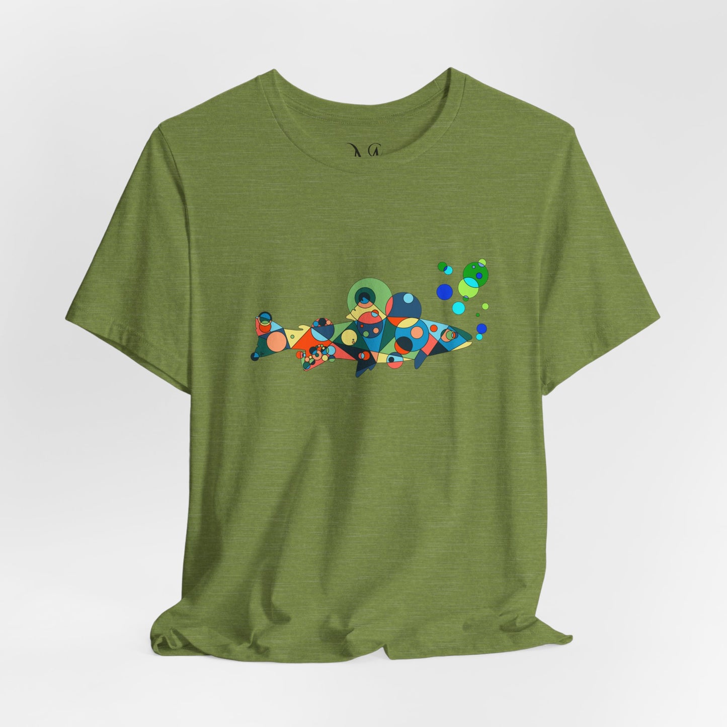 Unisex Geometric Fish Tee – Aquatic Wonder Edition