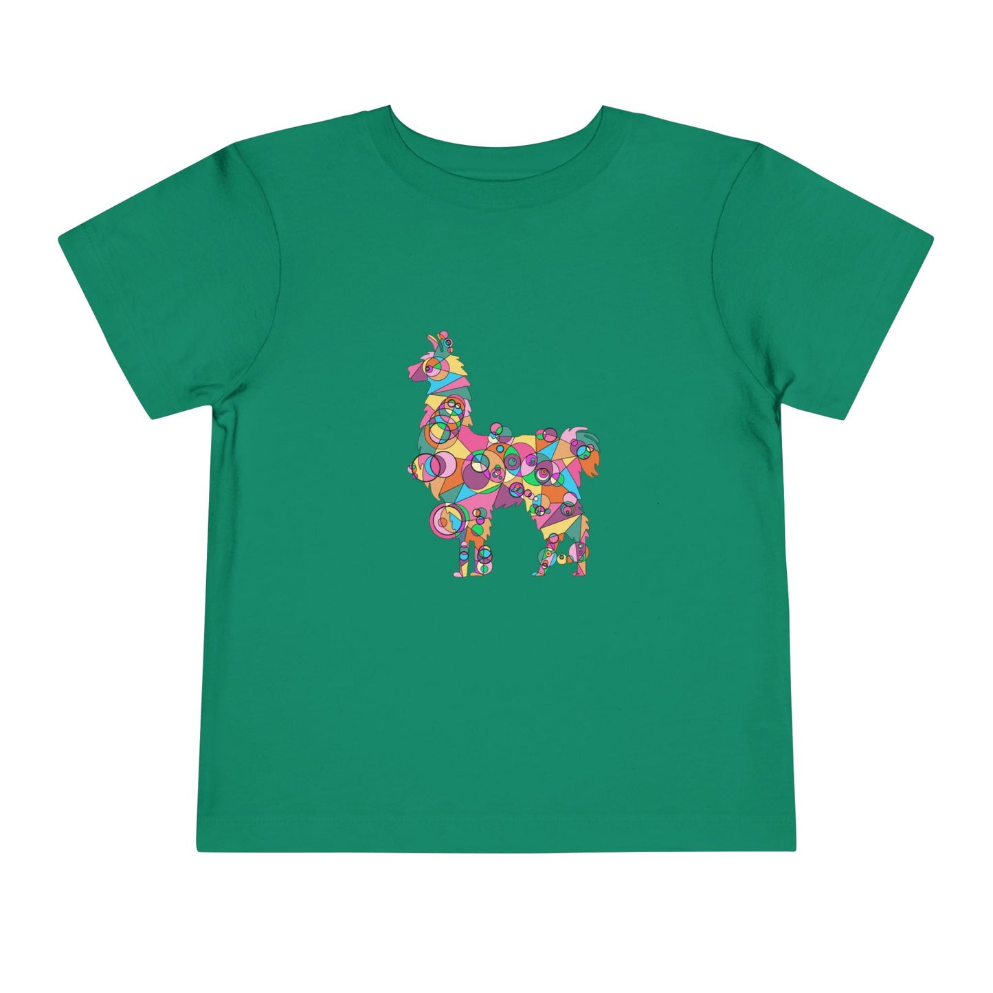 Toddler Unisex Geometric Llama Tee - Andean Joy Edition