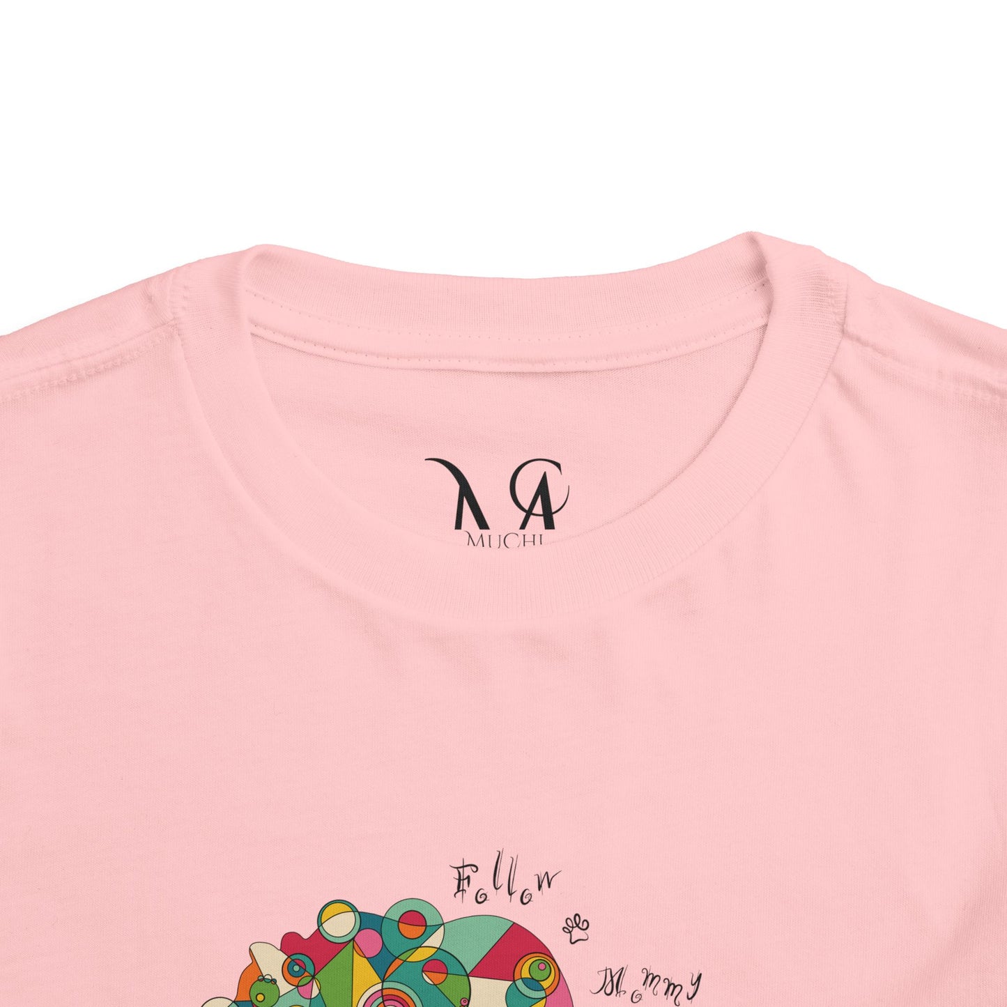 Toddler Unisex Geometric Bear Tee - Follow Mommy Edition