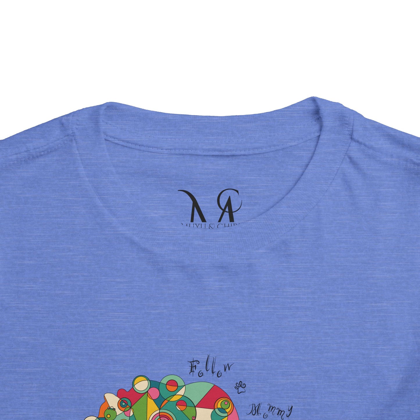 Toddler Unisex Geometric Bear Tee - Follow Mommy Edition