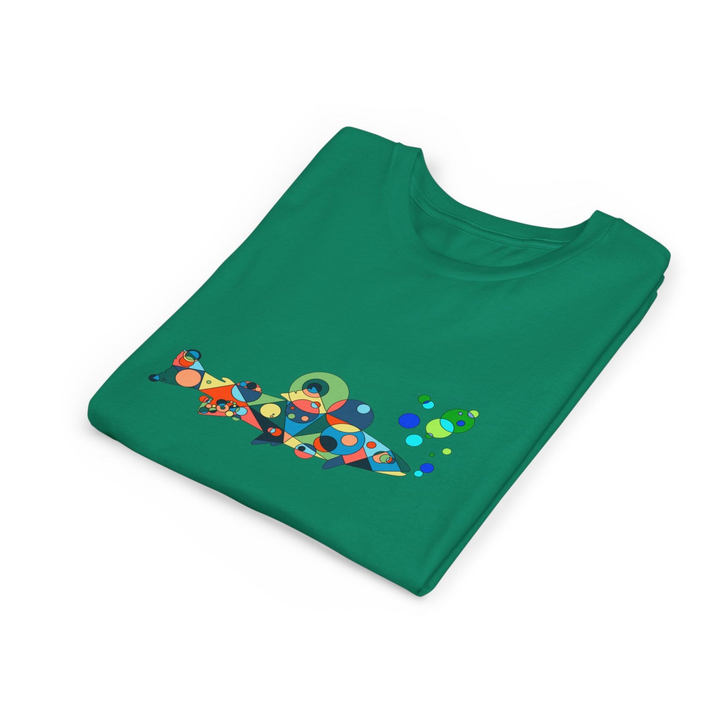 Youth Unisex Geometric Fish Tee - Aquatic Wonder Edition
