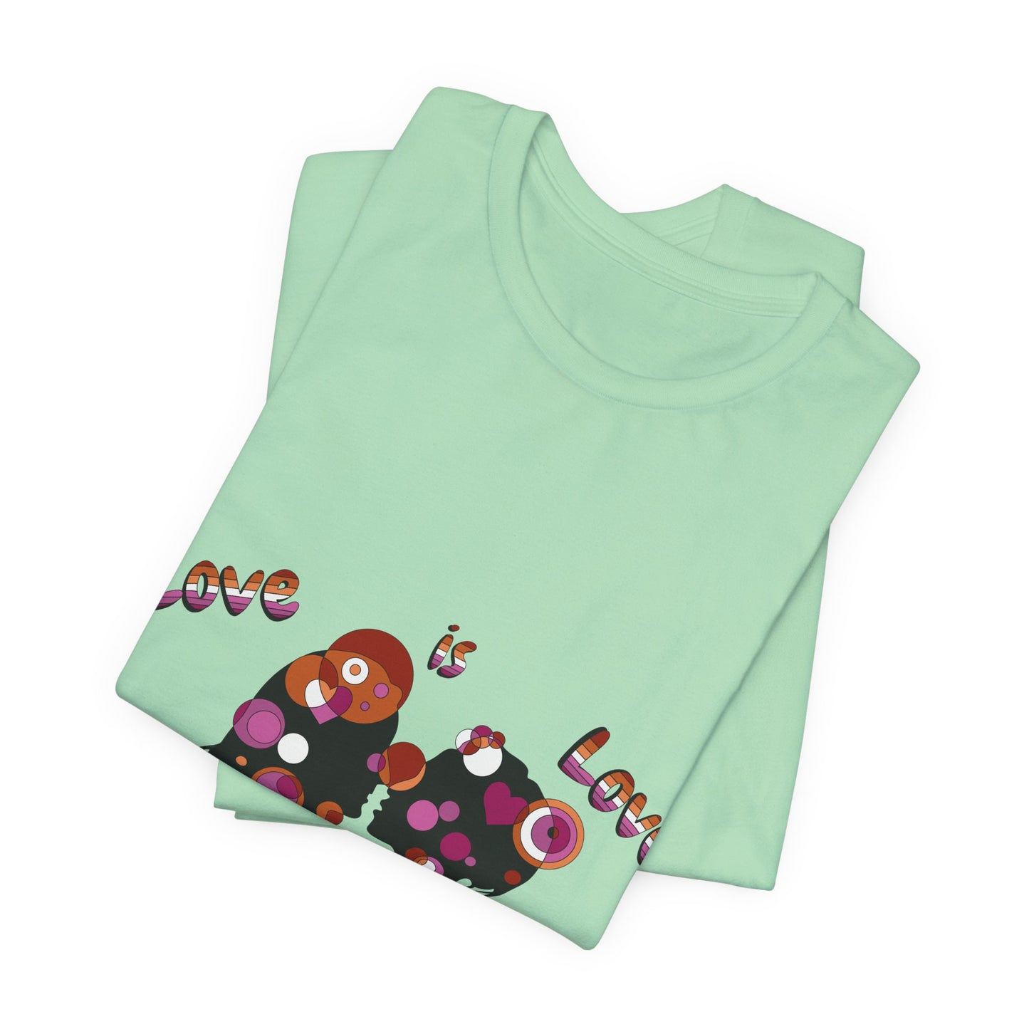 Women’s Geometric Pride Tee - Love is Love Edition