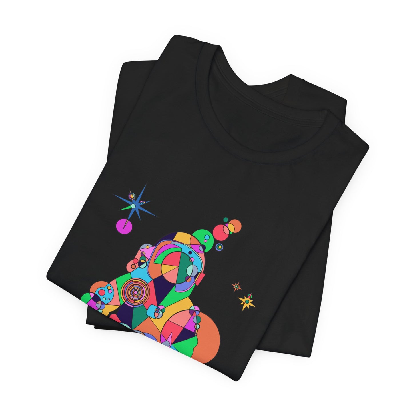Unisex Geometric Astronaut Tee – Cosmic Explorer Edition