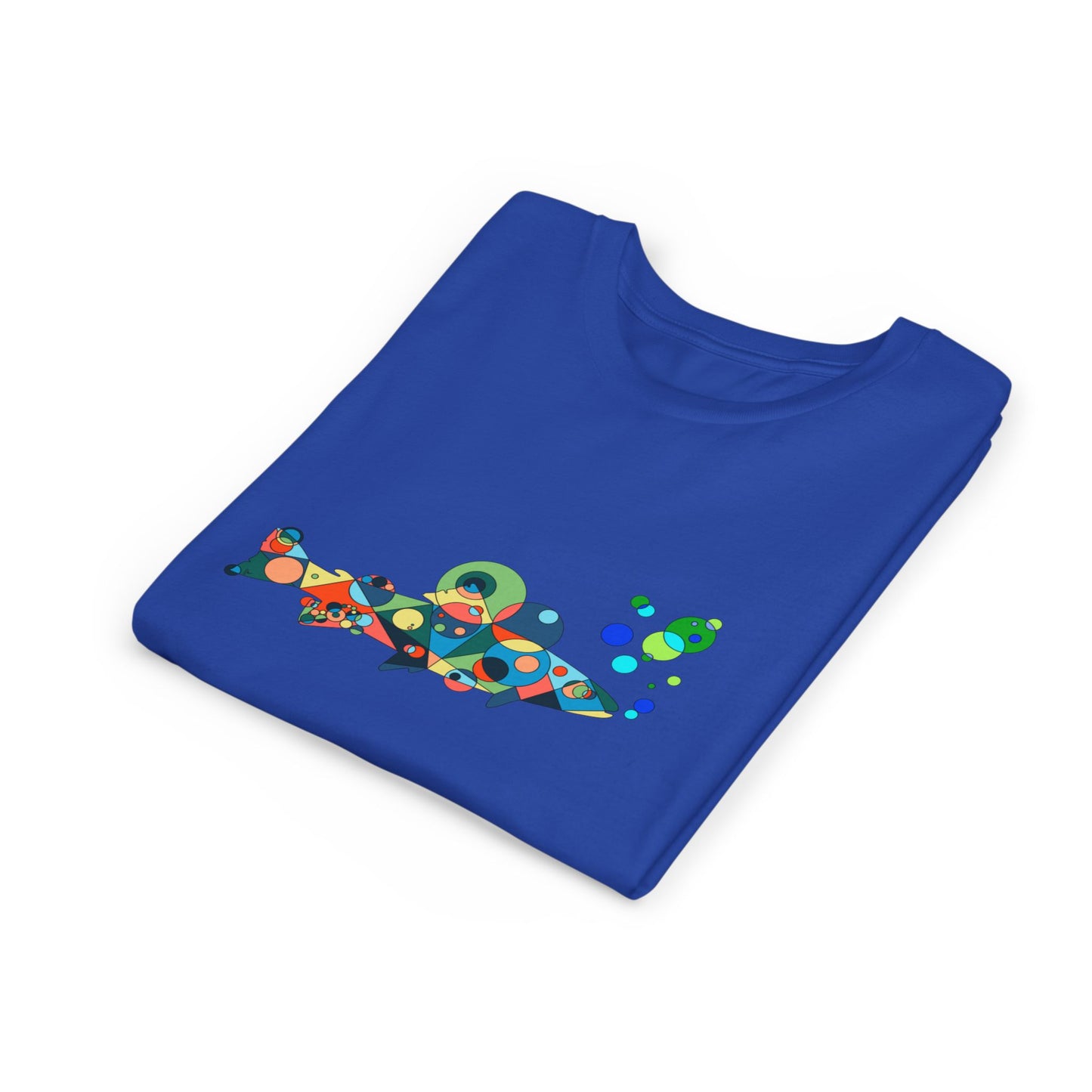 Youth Unisex Geometric Fish Tee - Aquatic Wonder Edition