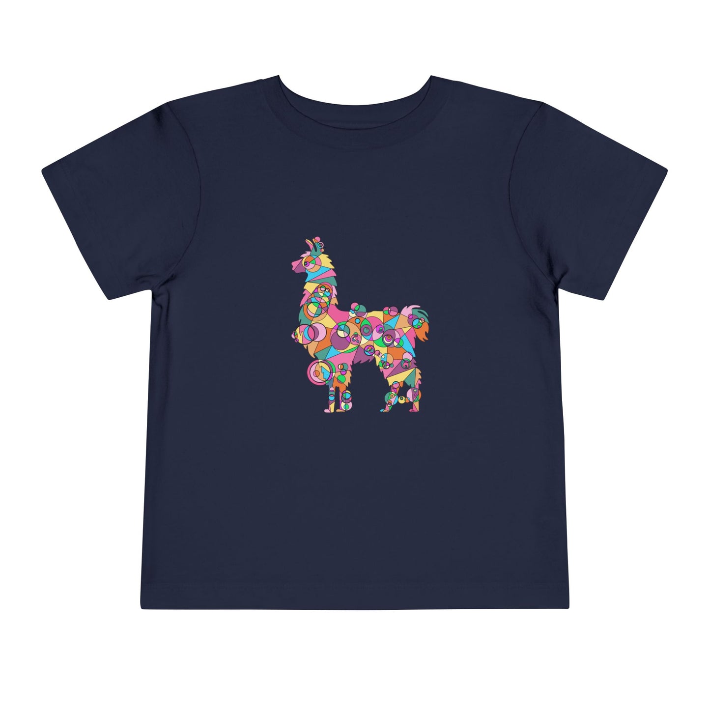 Toddler Unisex Geometric Llama Tee - Andean Joy Edition