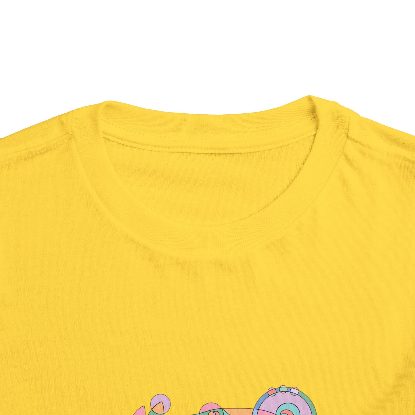 Toddler Unisex Geometric Pig Tee - Pastel Whimsy Edition
