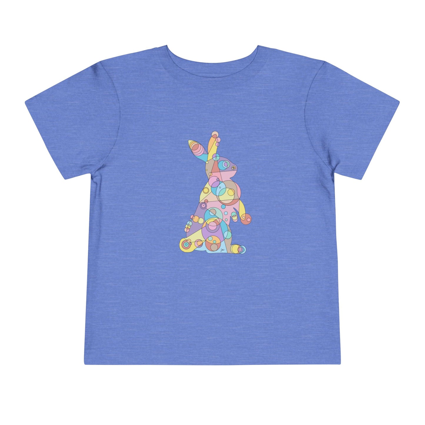 Toddler Unisex Geometric Bunny Tee - Pastel Wonder Edition