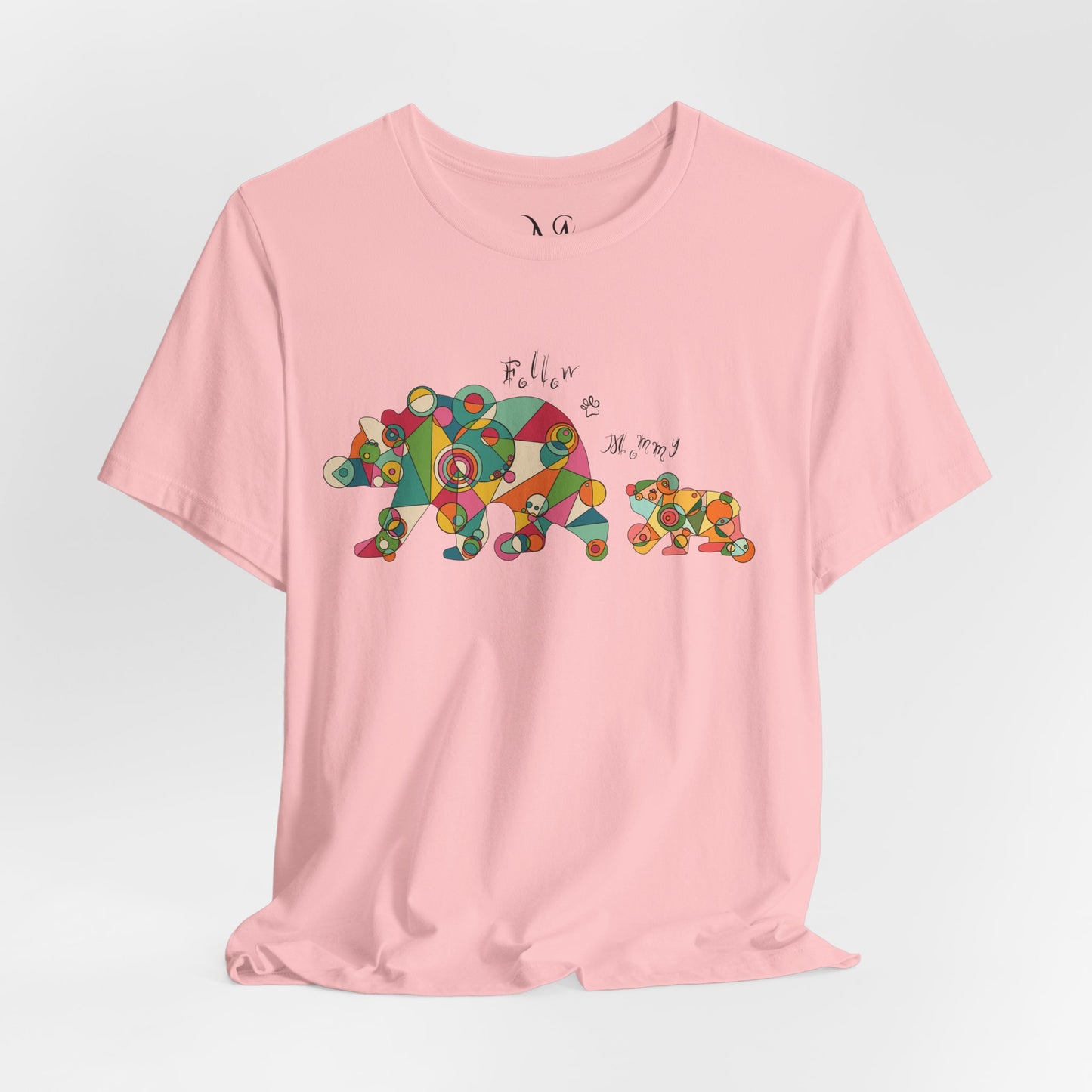 Women's Geometric Mother & Baby Bear Tee - Follow Mommy Edition