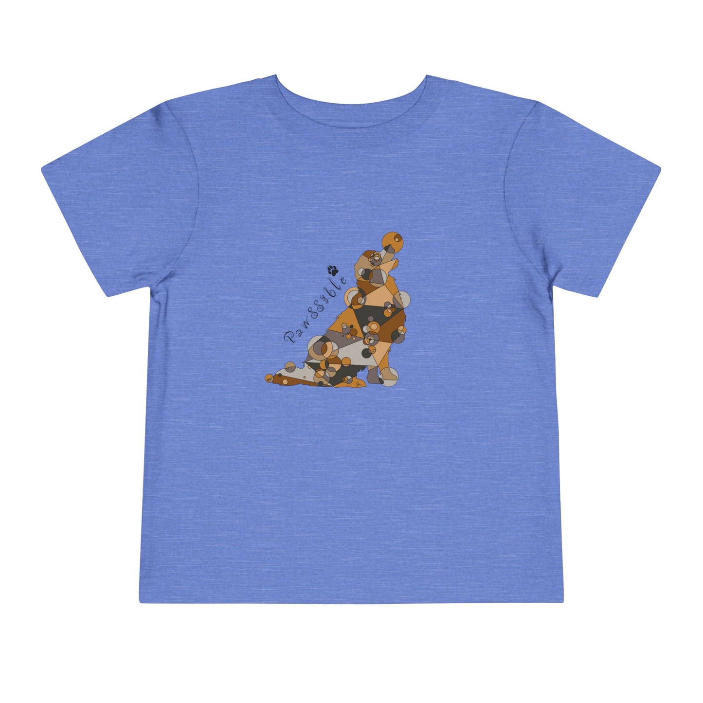 Toddler Unisex Geometric Dog Tee - Pawssible Edition
