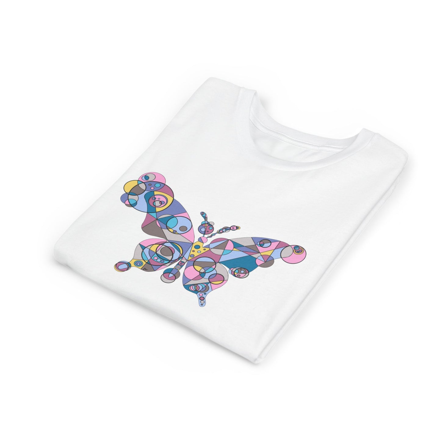 Youth Unisex Geometric Butterfly Tee - Ethereal Edition