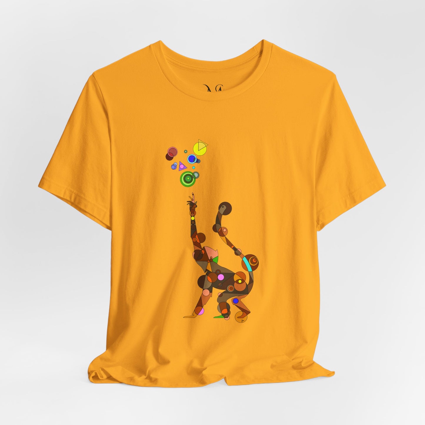 Unisex Geometric Monkey Tee - Cosmic Edition