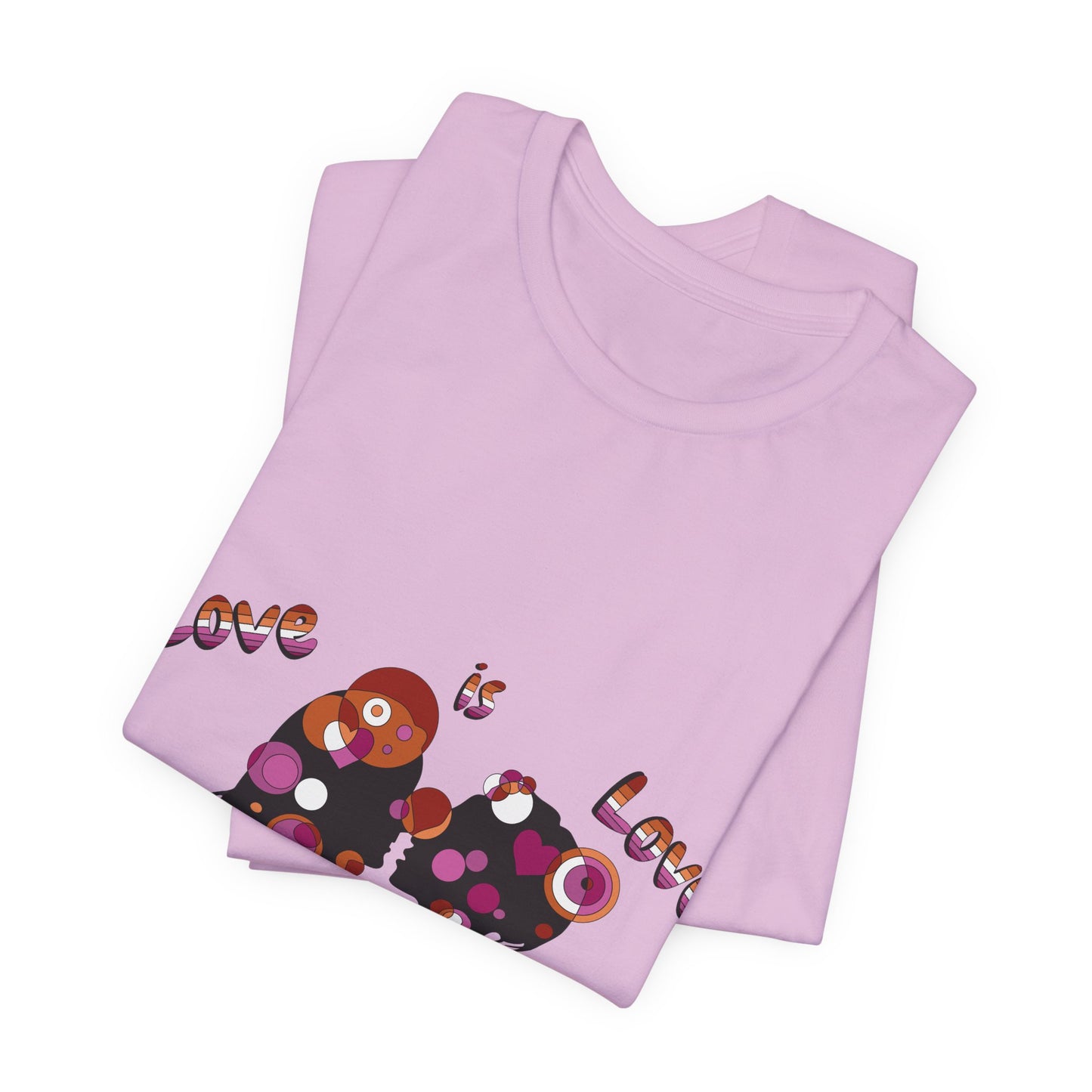 Women’s Geometric Pride Tee - Love is Love Edition