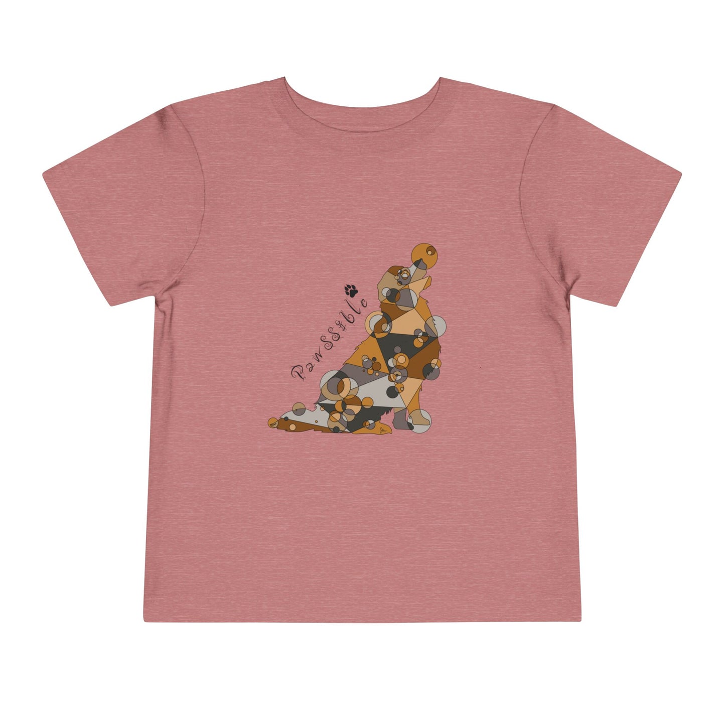 Toddler Unisex Geometric Dog Tee - Pawssible Edition