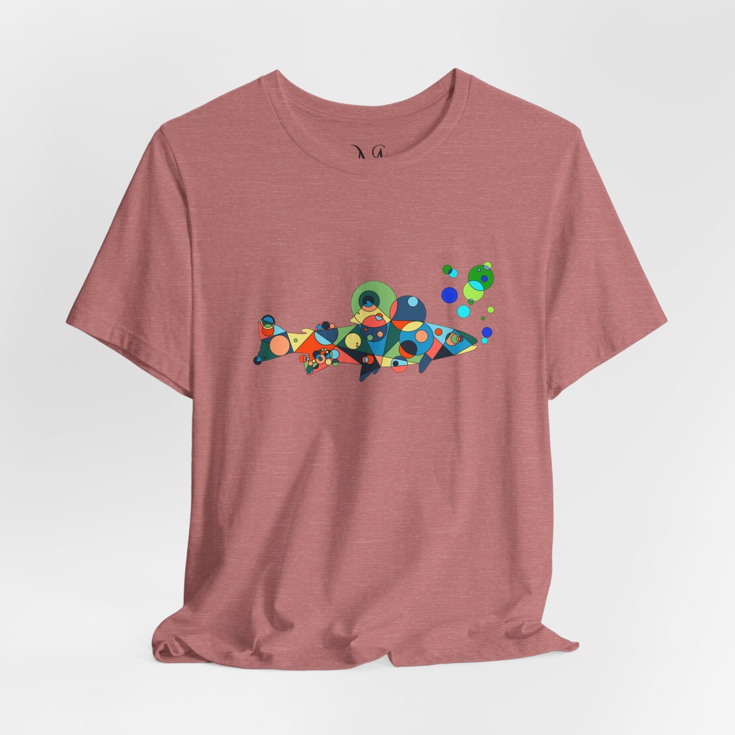 Unisex Geometric Fish Tee – Aquatic Wonder Edition